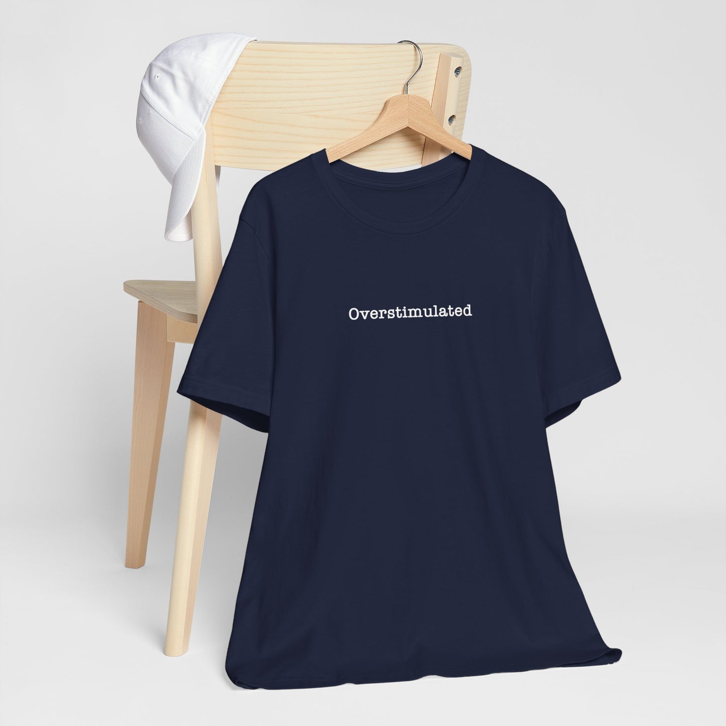 Overstimulated T-Shirt Mental Health Women's trendy Tee Touched Out from Kids Funny Gift for a Mum Mom Parent Humour Gen Z Weird