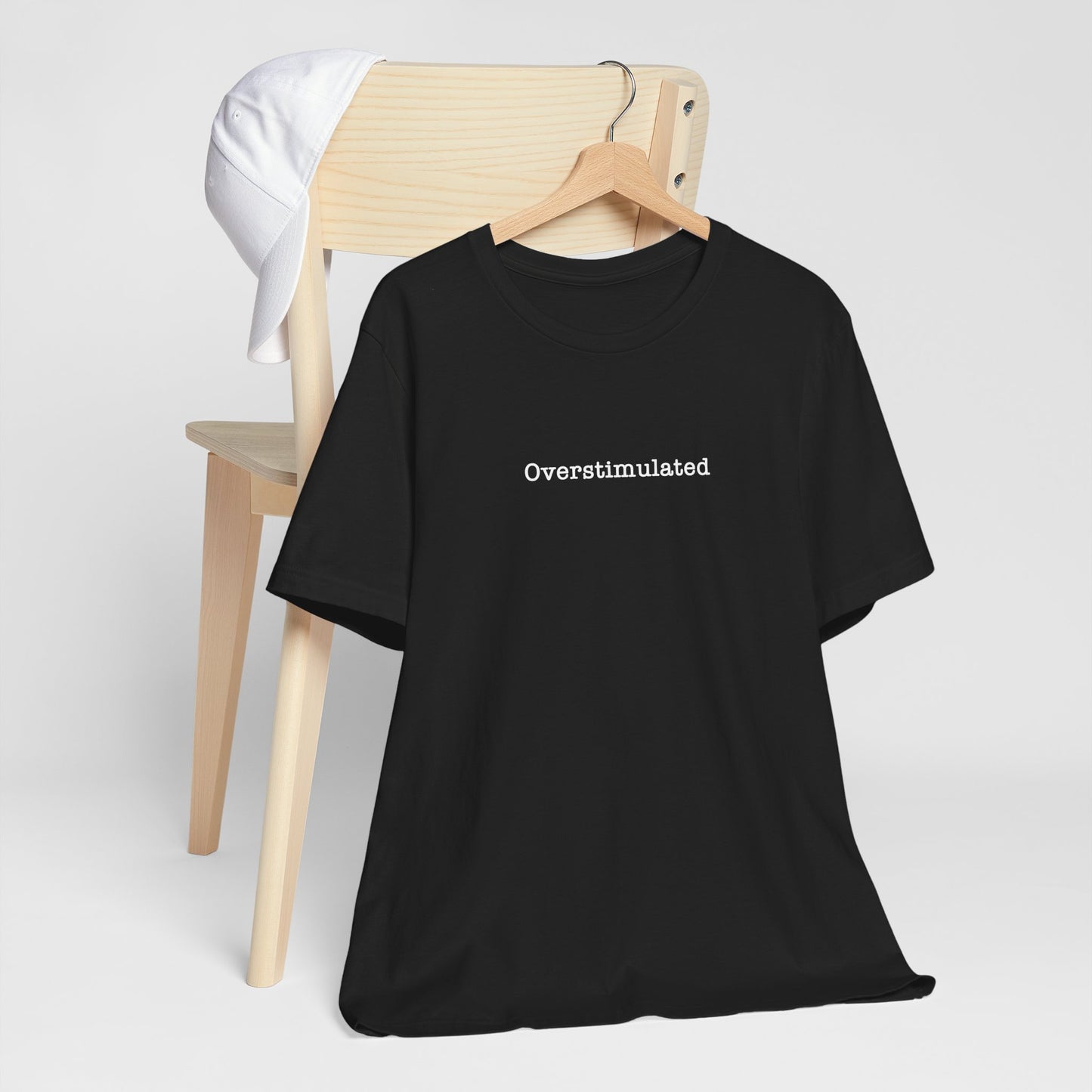 Overstimulated T-Shirt Mental Health Women's trendy Tee Touched Out from Kids Funny Gift for a Mum Mom Parent Humour Gen Z Weird