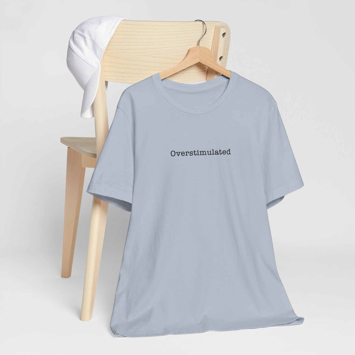 Overstimulated T-Shirt Mental Health Women's trendy Tee Touched Out from Kids Funny Gift for a Mum Mom Parent Humour Gen Z Weird