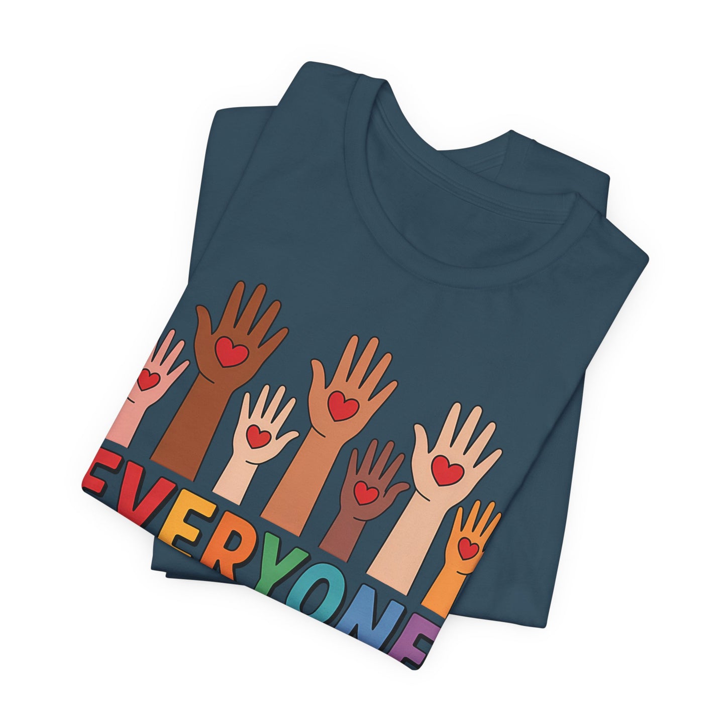 Everyone is welcome here T-Shirt IDAHO Teacher Tee Race Equality Freedom Love Heart Inclusion Political Protest Shirt Resist