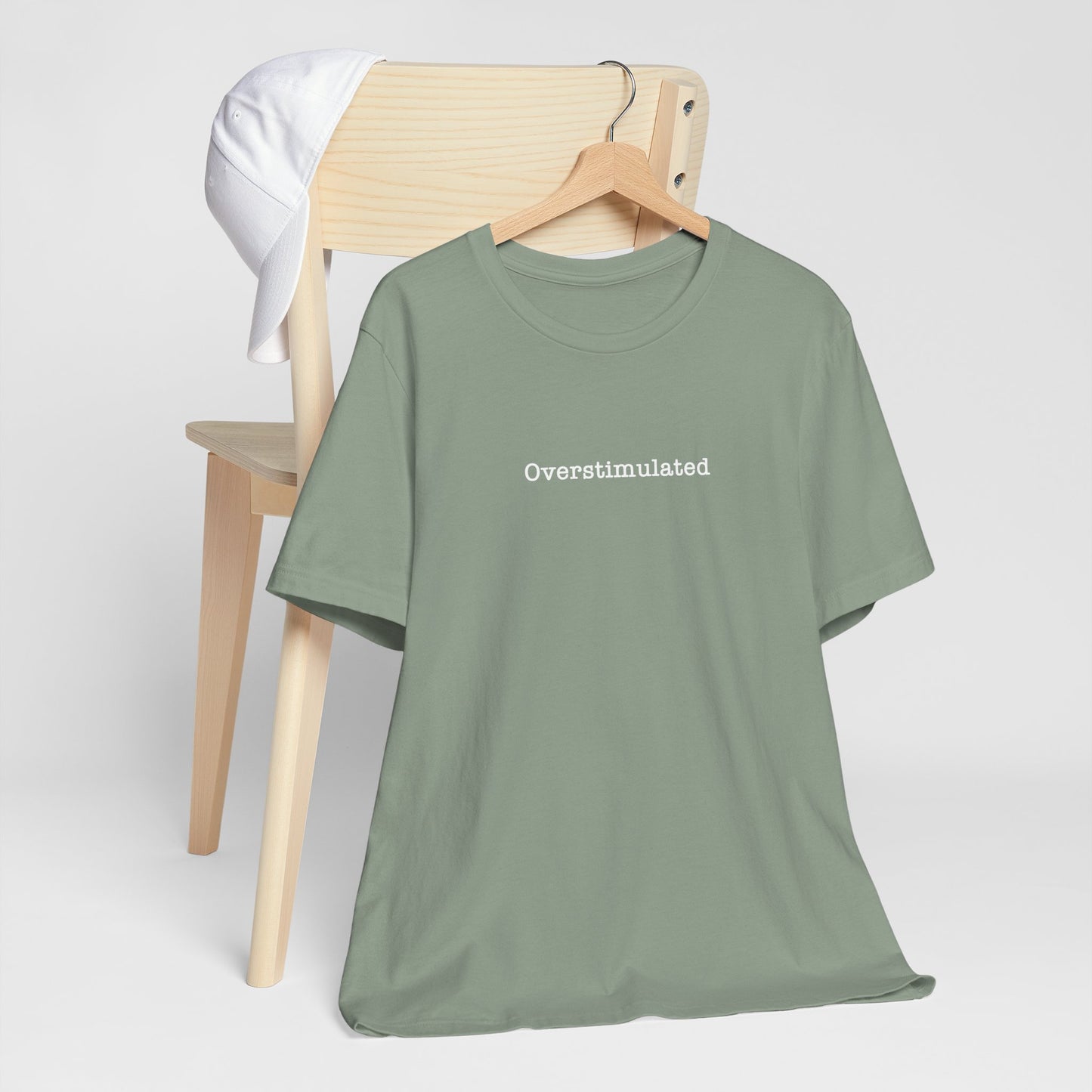 Overstimulated T-Shirt Mental Health Women's trendy Tee Touched Out from Kids Funny Gift for a Mum Mom Parent Humour Gen Z Weird