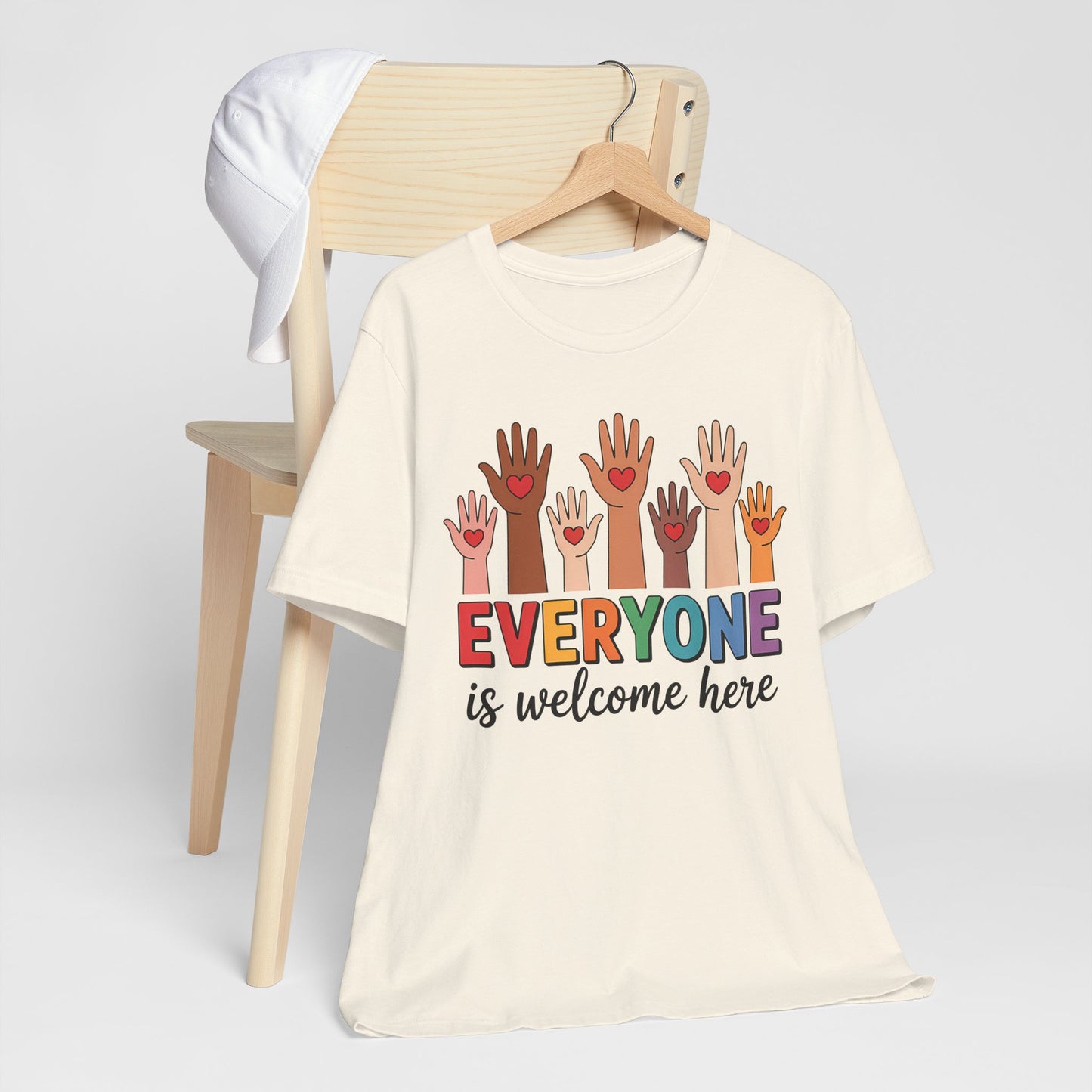 Everyone is welcome here T-Shirt IDAHO Teacher Tee Race Equality Freedom Love Heart Inclusion Political Protest Shirt Resist