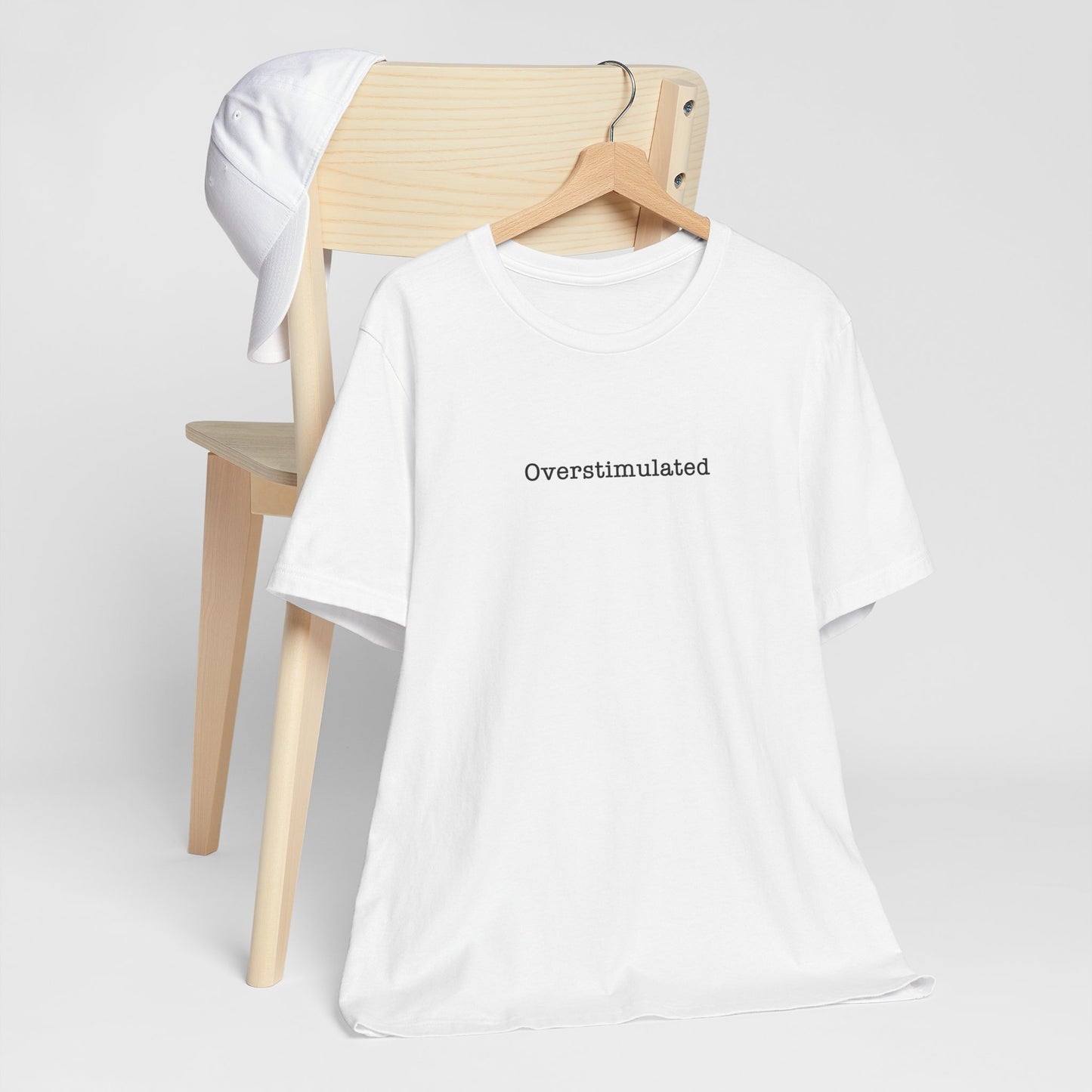 Overstimulated T-Shirt Mental Health Women's trendy Tee Touched Out from Kids Funny Gift for a Mum Mom Parent Humour Gen Z Weird