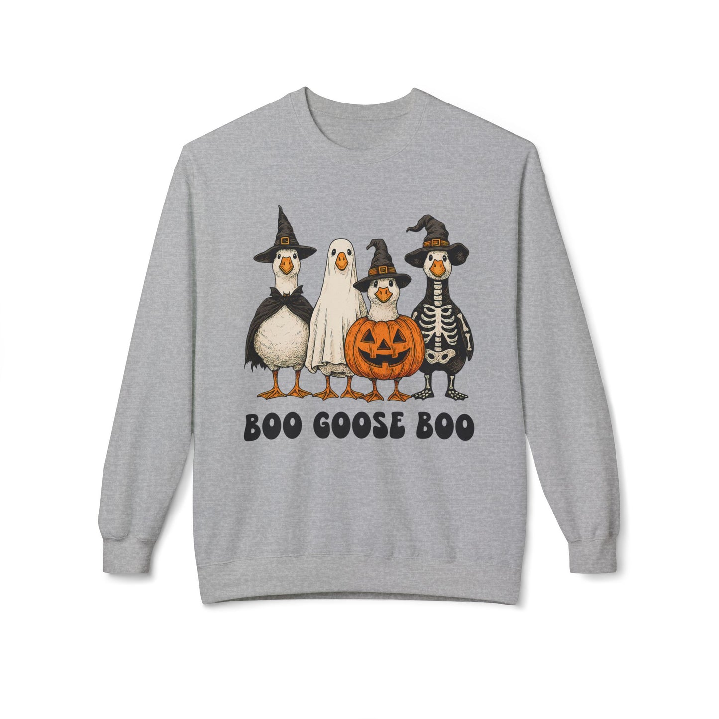 Boo Goose Boo Sweatshirt Wouldn't say boo to a goose saying / phrase Summerween Halloween Ghost Skeleton Witch Pumpkin Geese Silly Goose Fancy Dress