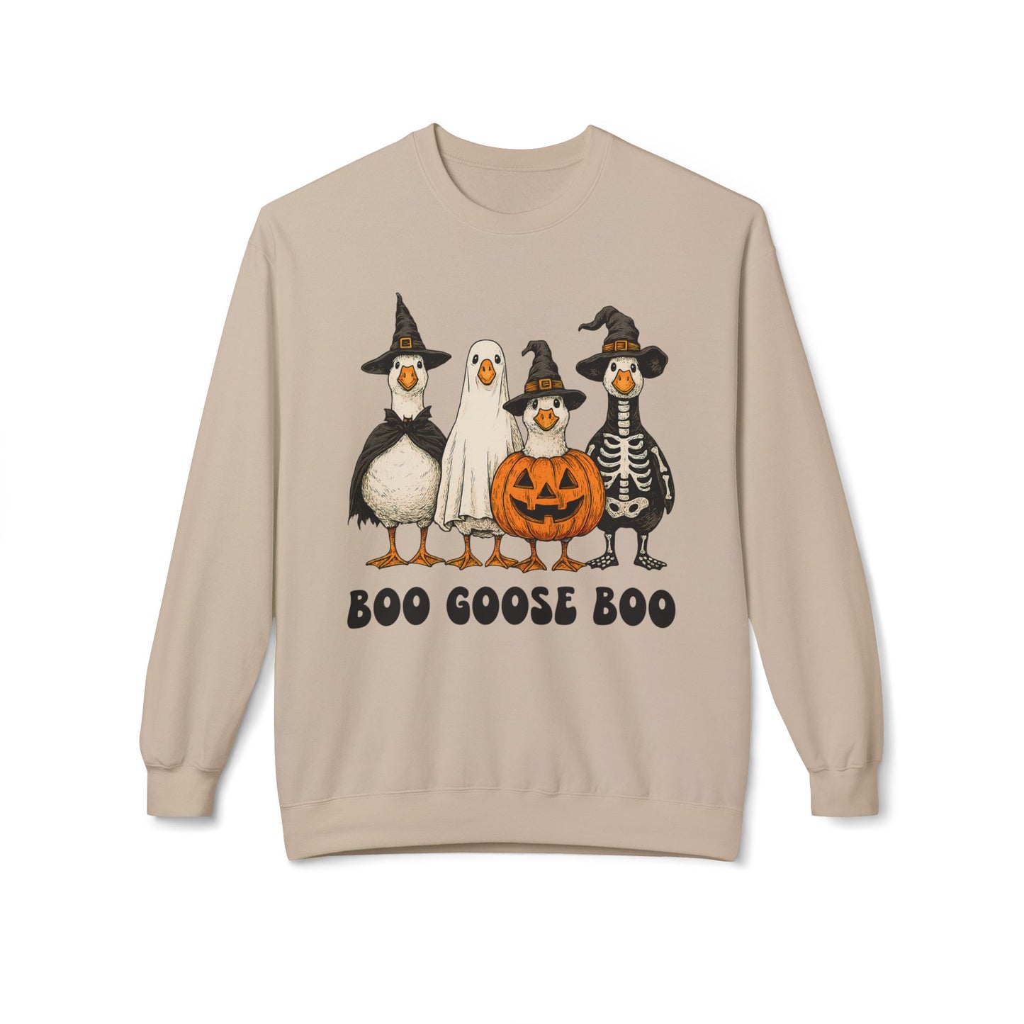 Boo Goose Boo Sweatshirt Wouldn't say boo to a goose saying / phrase Summerween Halloween Ghost Skeleton Witch Pumpkin Geese Silly Goose Fancy Dress