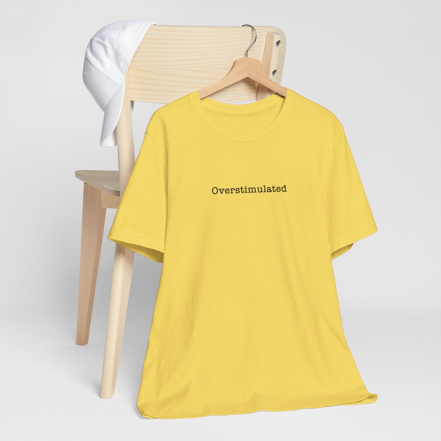 Overstimulated T-Shirt Mental Health Women's trendy Tee Touched Out from Kids Funny Gift for a Mum Mom Parent Humour Gen Z Weird