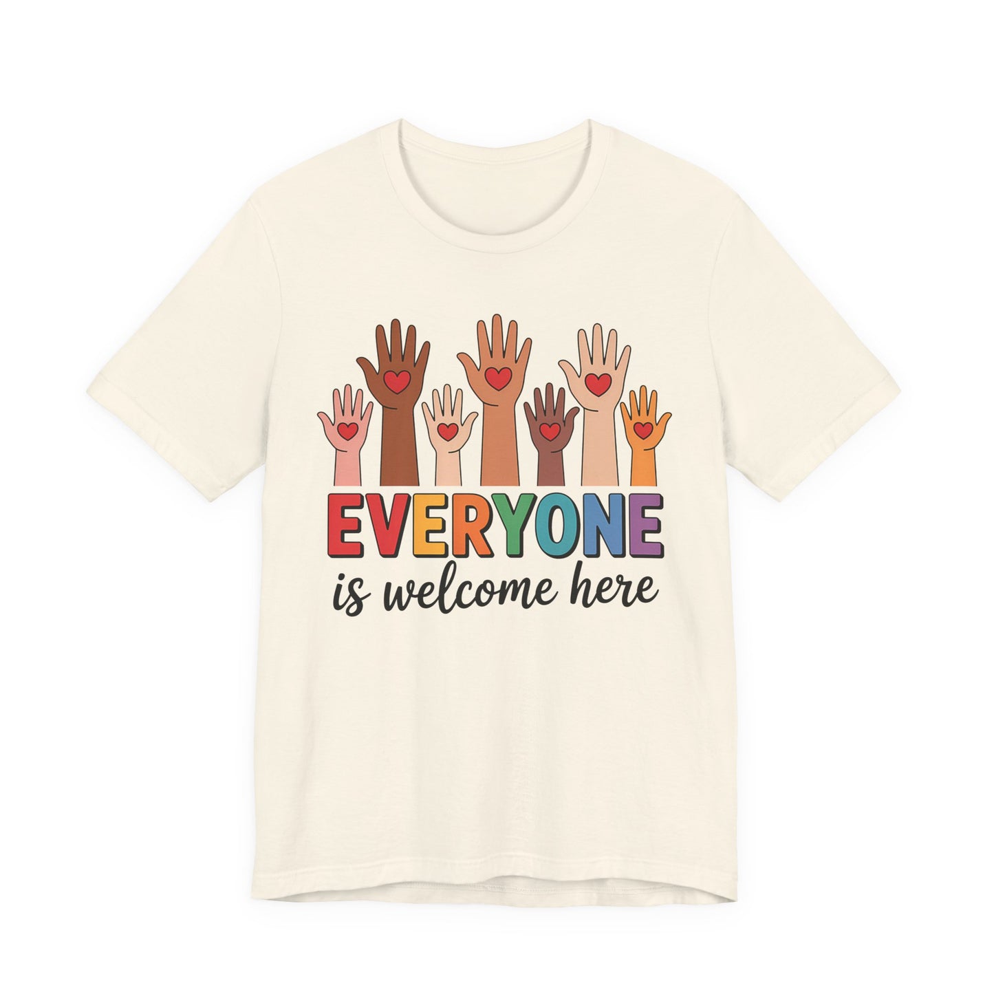 Everyone is welcome here T-Shirt IDAHO Teacher Tee Race Equality Freedom Love Heart Inclusion Political Protest Shirt Resist