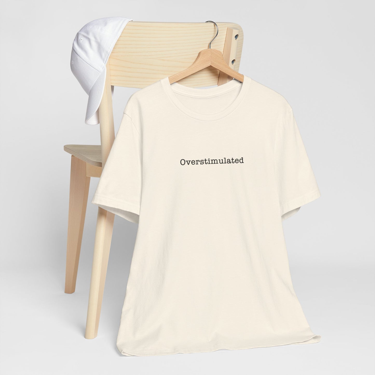 Overstimulated T-Shirt Mental Health Women's trendy Tee Touched Out from Kids Funny Gift for a Mum Mom Parent Humour Gen Z Weird
