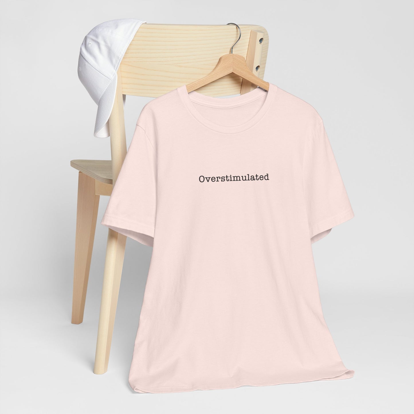 Overstimulated T-Shirt Mental Health Women's trendy Tee Touched Out from Kids Funny Gift for a Mum Mom Parent Humour Gen Z Weird