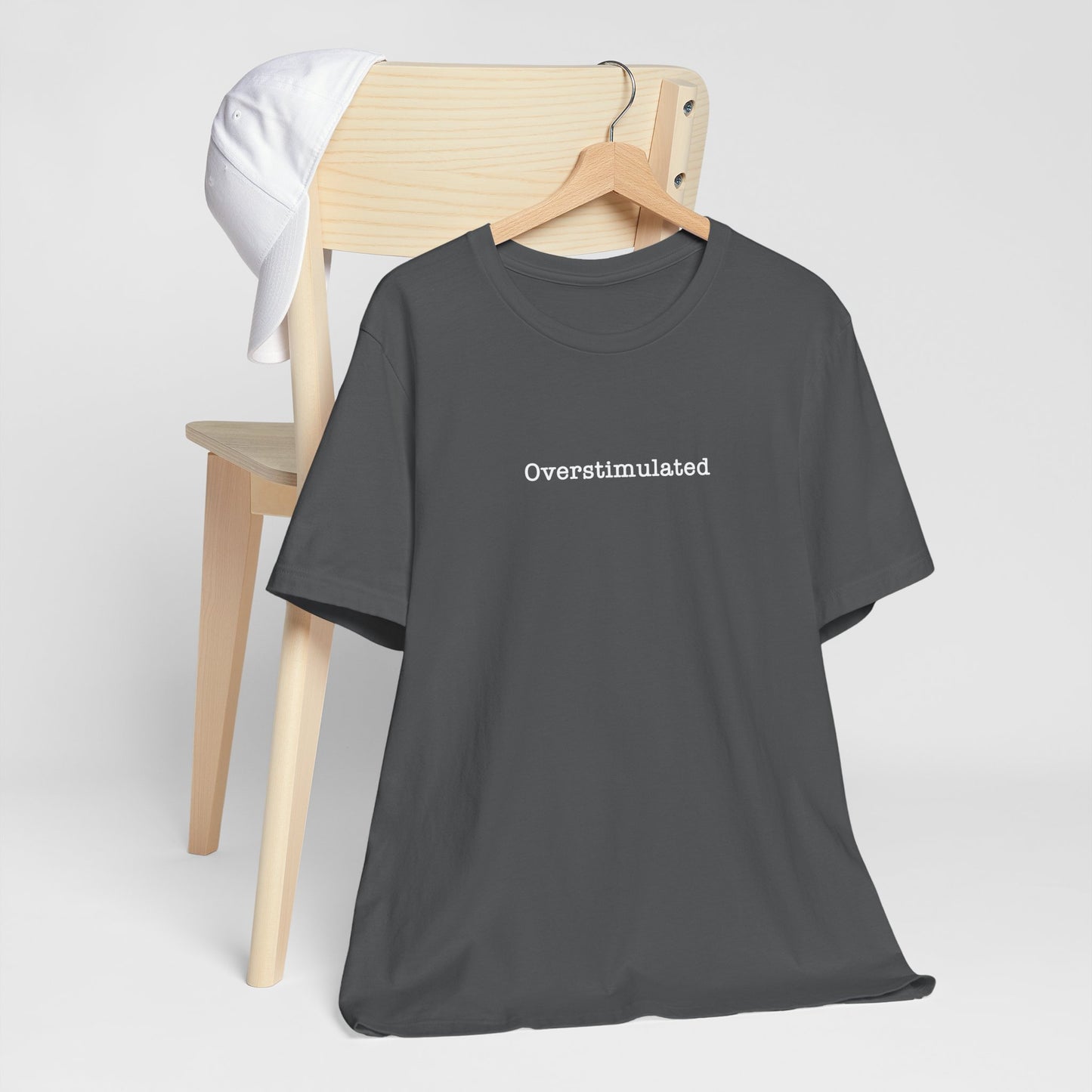 Overstimulated T-Shirt Mental Health Women's trendy Tee Touched Out from Kids Funny Gift for a Mum Mom Parent Humour Gen Z Weird